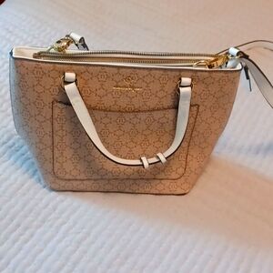 Elegant Beige Designer Tote Bag